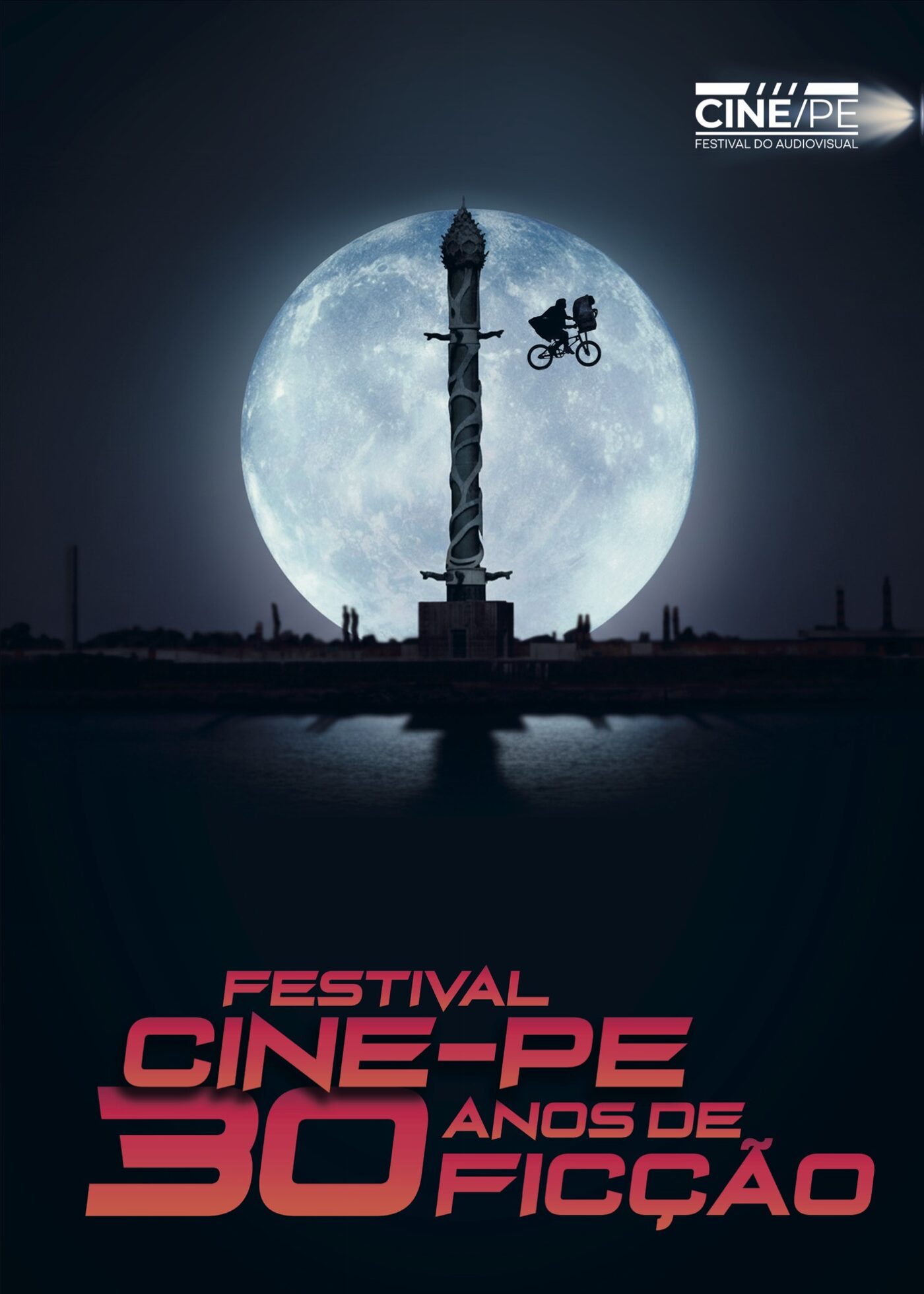 Cartaz "30 anos de Ficção", por Geraldo Alain (Gera)