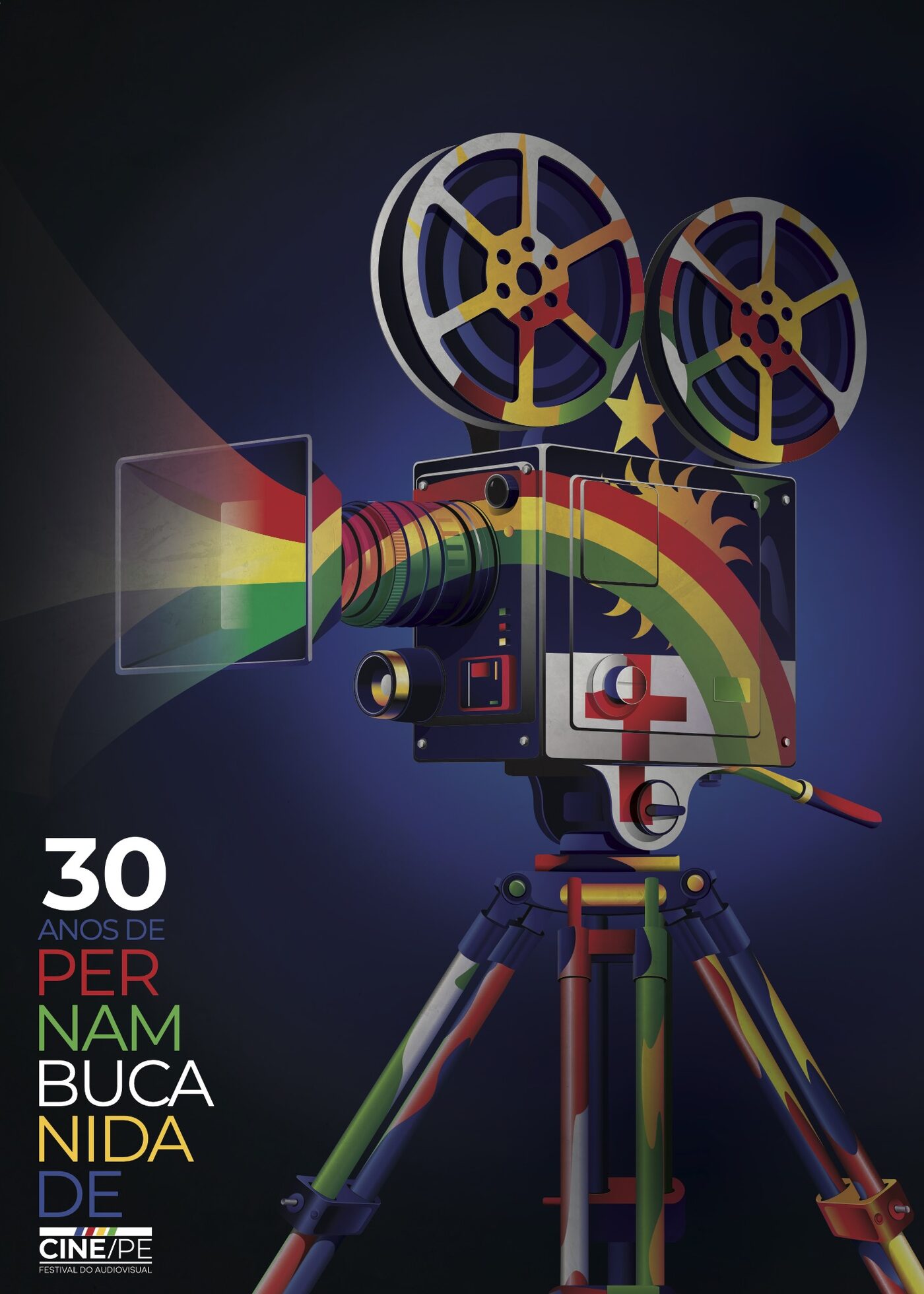 Cartaz "30 anos de Pernambucanidade", por Gustavo Fonseca