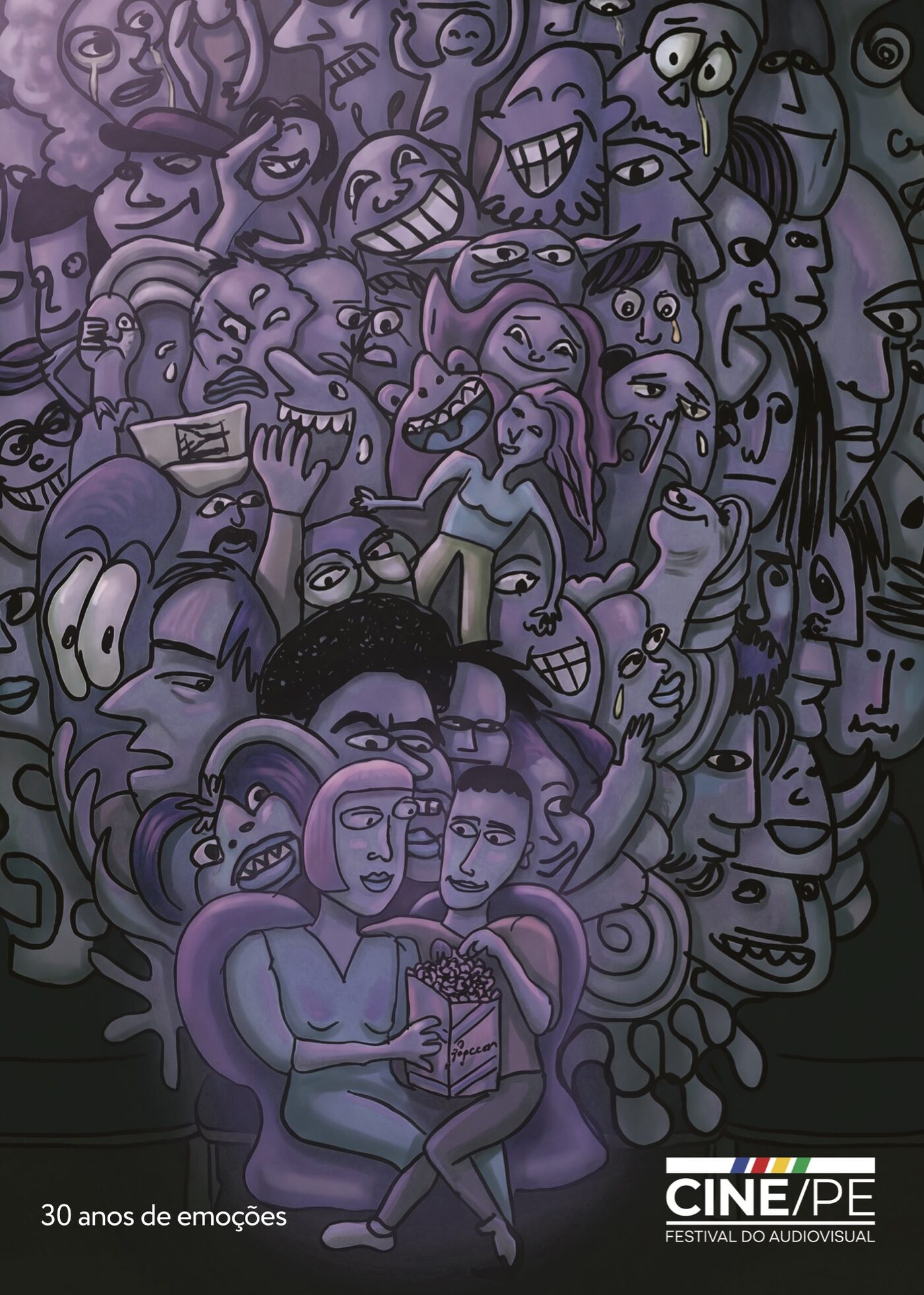 Cartaz "30 anos de Emoções", por Matheus Asfora