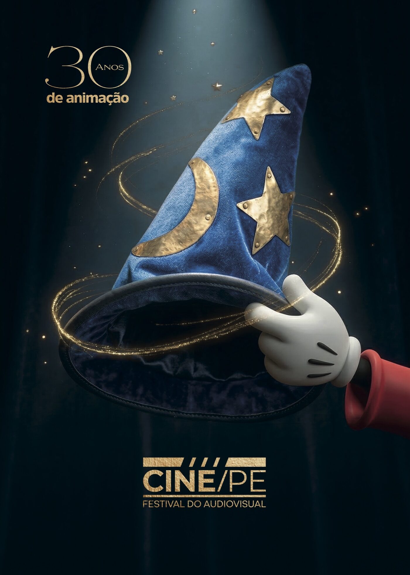 Cartaz "30 anos de Animação", por Ricardo Nascimento